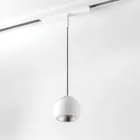 modular lighting -   luminaire sur rail marbul blanc structuré design métal